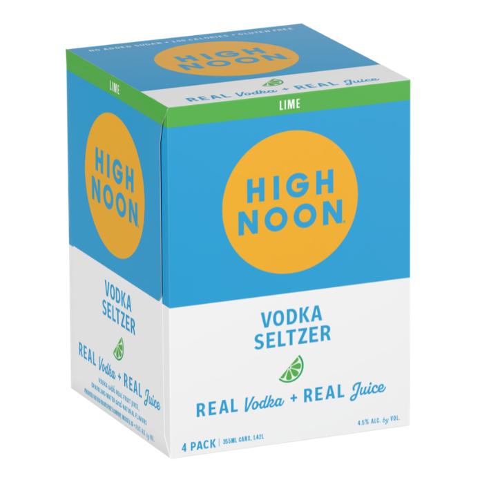 High Noon Tequila Seltzer Lime 4pk  Can