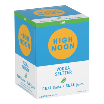 High Noon Tequila Seltzer Lime 4pk  Can