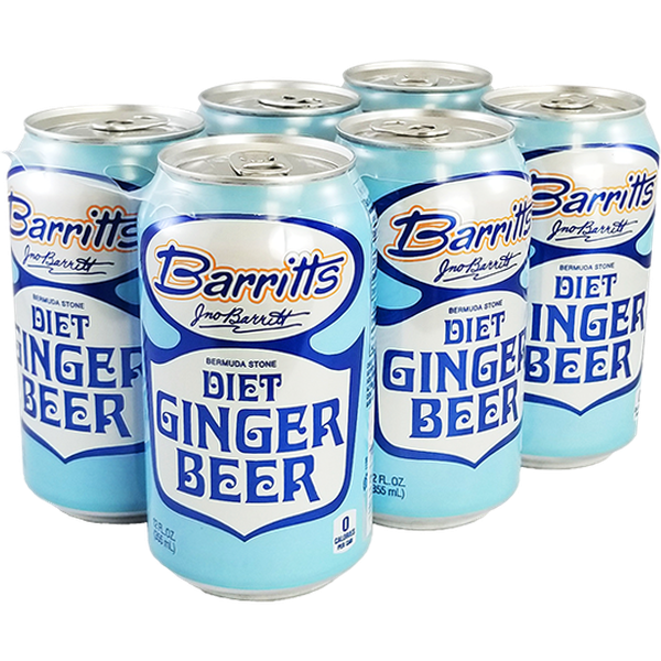 Barritts Diet Ginger Beer  6pk Cn