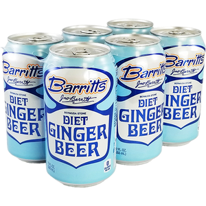 Barritts Diet Ginger Beer  6pk Cn