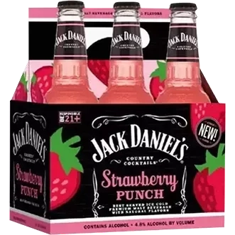 Jack Daniels Strawberry Punch  6Pk Btl