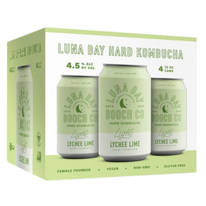 Luna Bay Lime Lychee Kombucha  4pk Cn