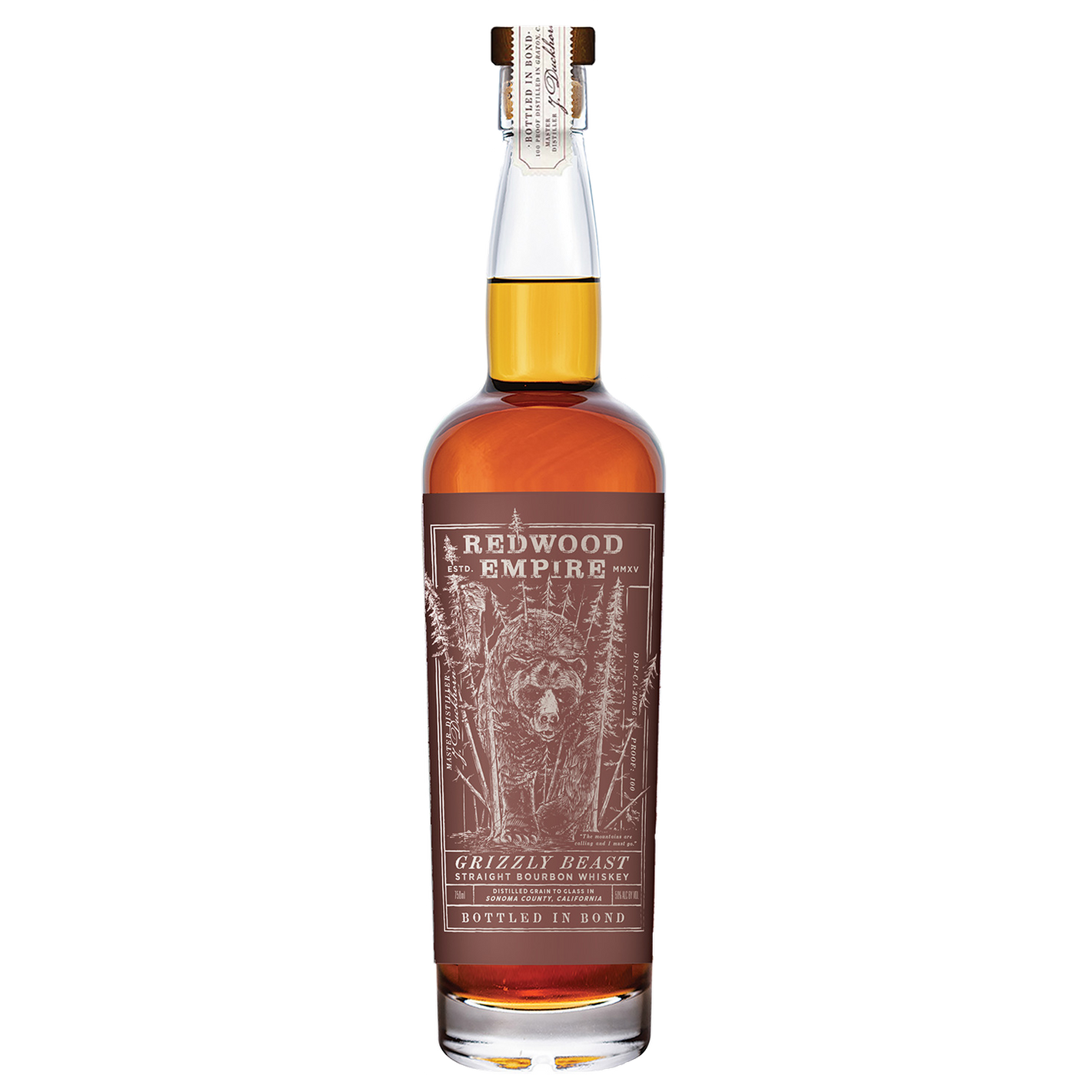 Redwood Empire Grizzly Beast Bottled In Bond Bourbon