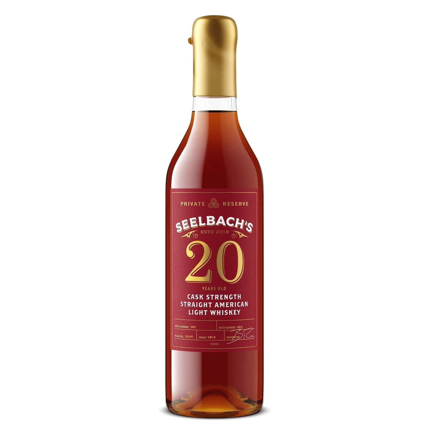Seelbachs Private Reserve 20yr Light Whiskey
