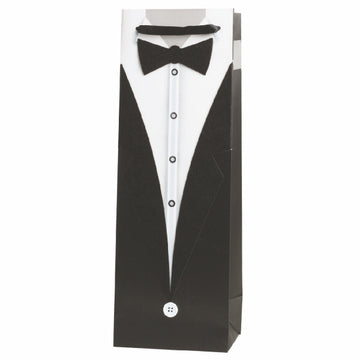 True Tuxedo Dot Double Wine Bag