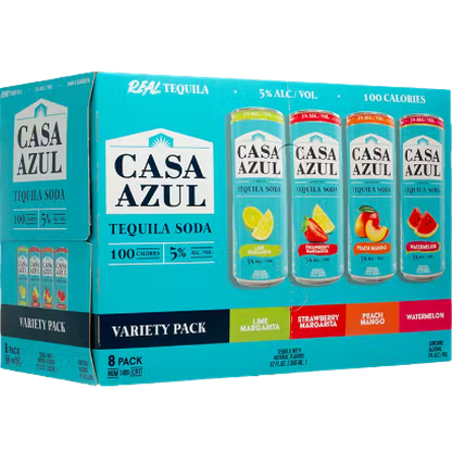 Casa Azul Variety Pack Tequila Soda 8pk Cn