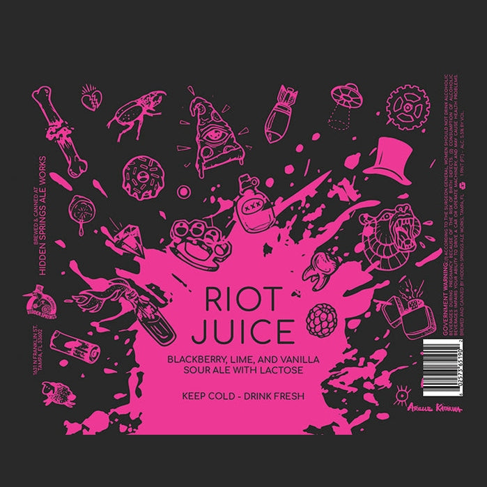 Hidden Springs Riot Juice  4Pk Cn