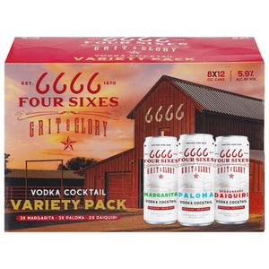 Four Sixes Vodka Cocktail Variety  8pk Cns