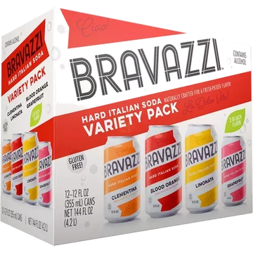 Bravazzi Citrus Collection Hard Italian Soda