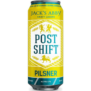 Jack's Abby Post Shift Pilsner  6pk Cn