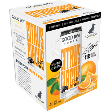 Good Boy Travis Pastrana Citrus Circus Vodka Seltzer  Cns
