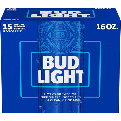 Bud Light Aluminum 15Pk  Btls