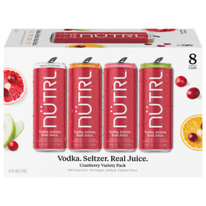Nutrl Cranberry Vodka Seltzer  8pk Cn