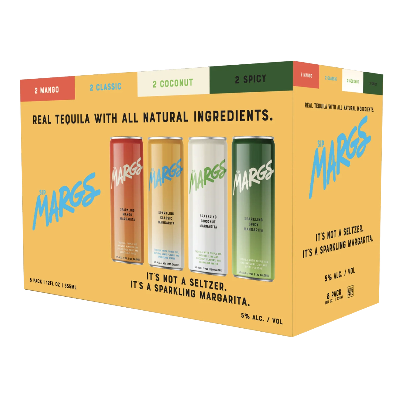 Sip Margs Sparkling Margaritas Variety 8pk