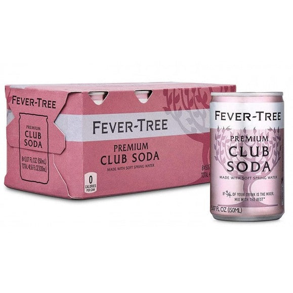 Fever Tree Club Soda 8pk Cn