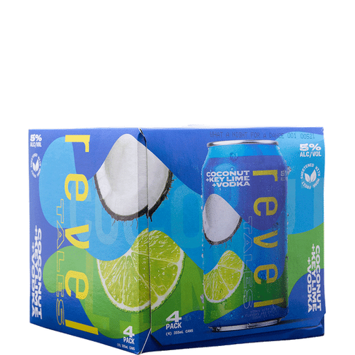 Revel Tales Coconut Keylime Vodka Cocktail  4pk Cn