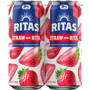 Bud Light Straw Ber Rita  4pk Cn