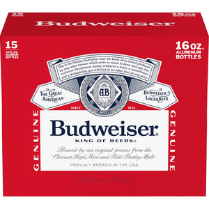 Budweiser 15Pk  Aluminum Btls