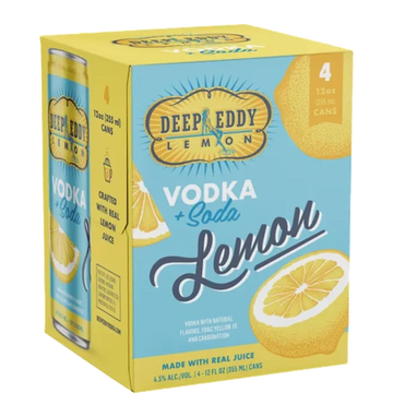 Deep Eddy Lemon Vodka Soda   Cns
