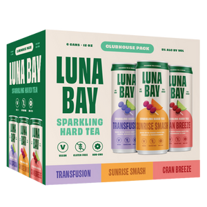 Luna Bay Kombucha Sparkling Hard Tea Variety  6pk Cn
