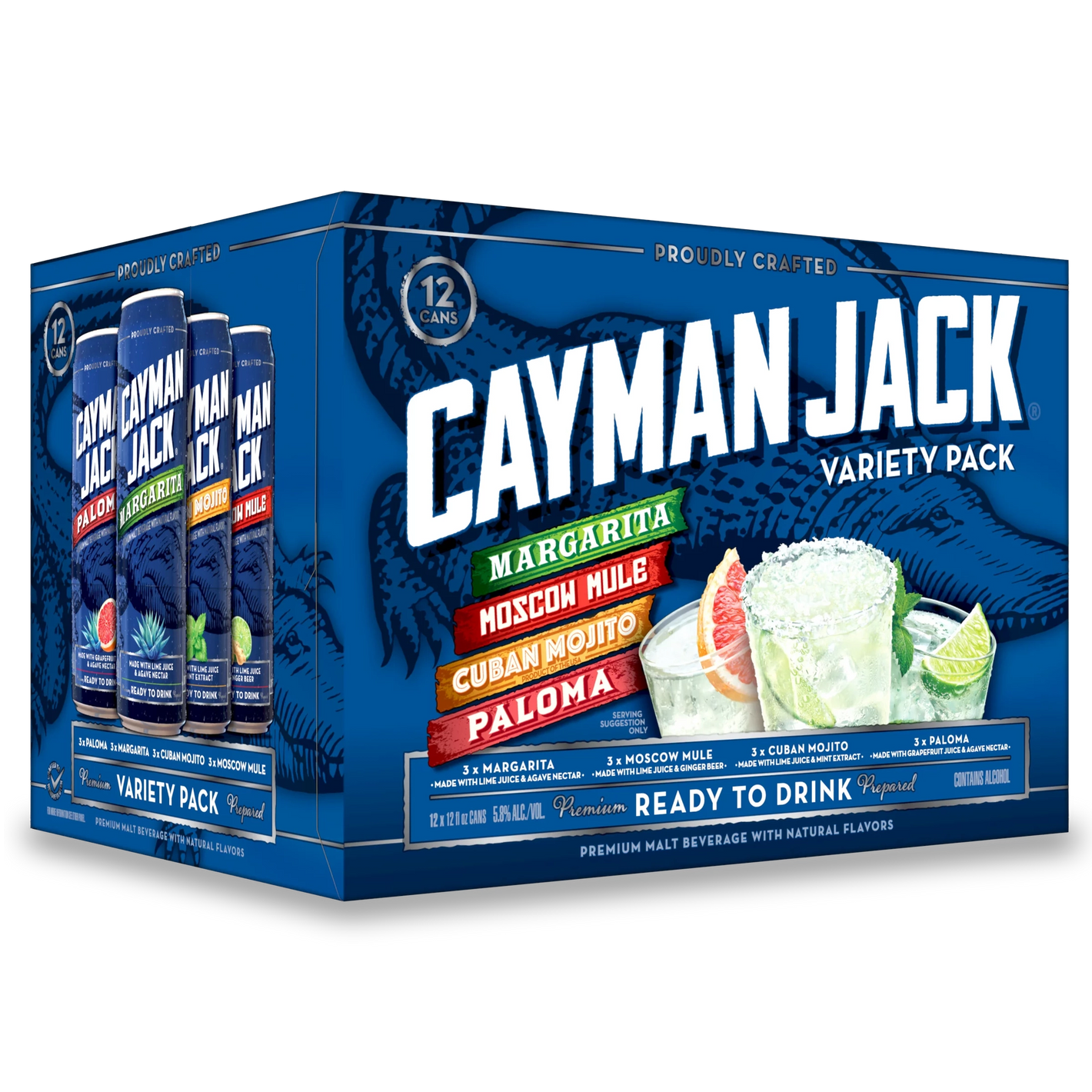 Cayman Jack Margarita Variety  12pk Cn