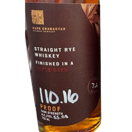 Rare Character Straight Rye Maple Cask 110.16 Pr