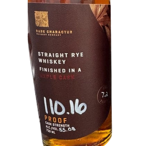 Rare Character Straight Rye Maple Cask 110.16 Pr