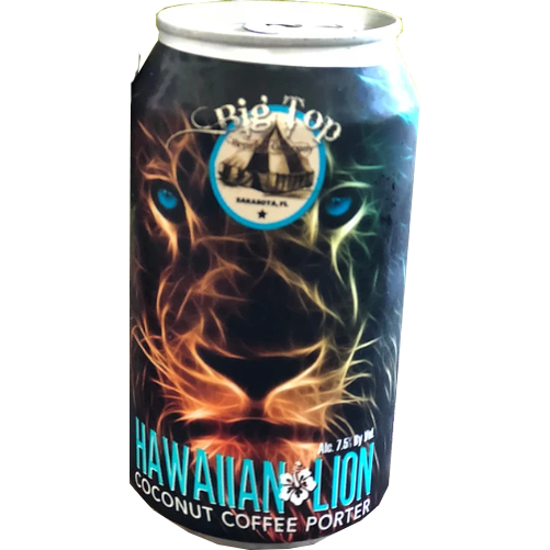 Big Top Hawaiian Lion Coconut Coffee Porter  6pk Cn