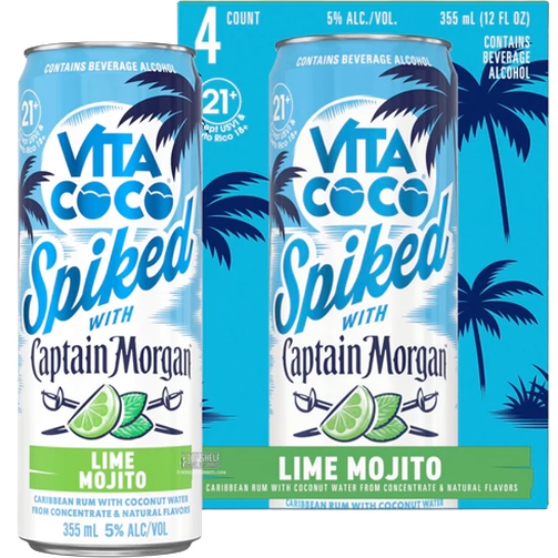 Vita Coco Spiked with Captain Morgan Lime Mojito 4pk