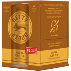 Betty Booze Vodka Iced Tea Meyer Lemonade 4pk