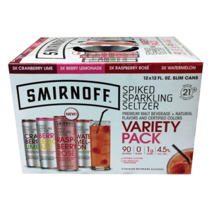Smirnoff Spiked Seltzer  Variety 12pk Cn