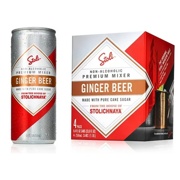 Stoli Ginger Beer  4pk Cns