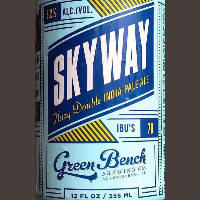 Green Bench Skyway Hazy Double IPA  4pk Cn