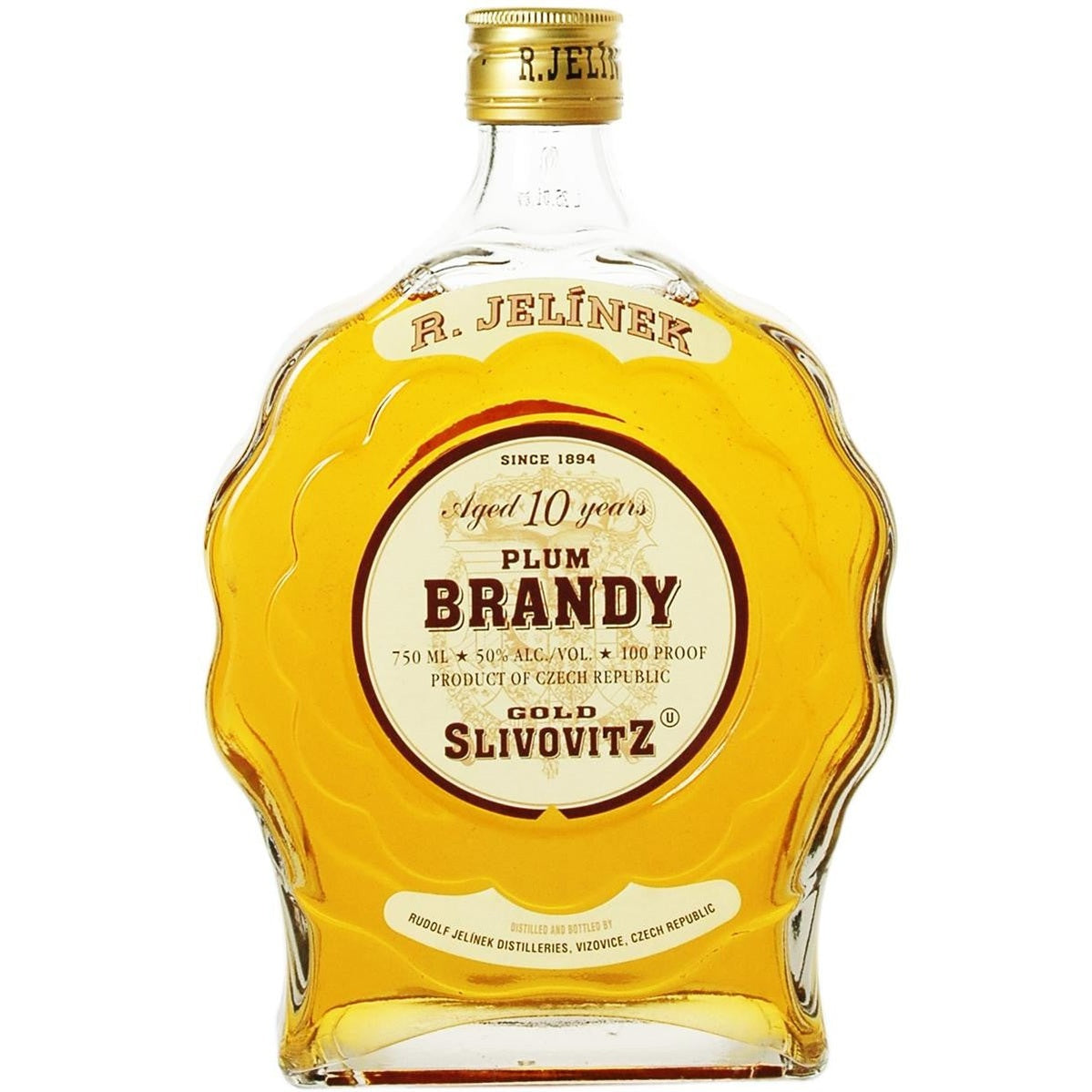 Jelinek Slivovitz Gold Plum Brandy 10Yr