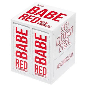 Babe Red With Bubbles  4pk Cn