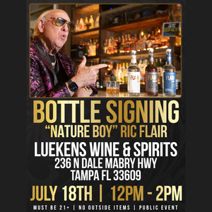 Ric Flair x Flair Spirits Bottle Signing | Luekens Midtown