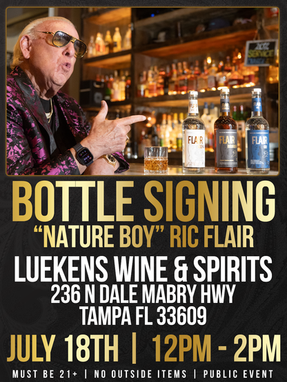 Ric Flair x Flair Spirits Bottle Signing | Luekens Midtown