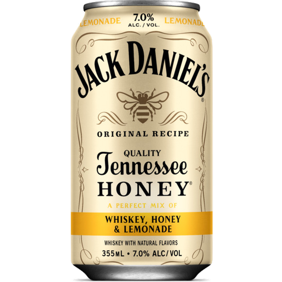 Jack Daniels Whiskey Honey & Lemonade 4pk Can