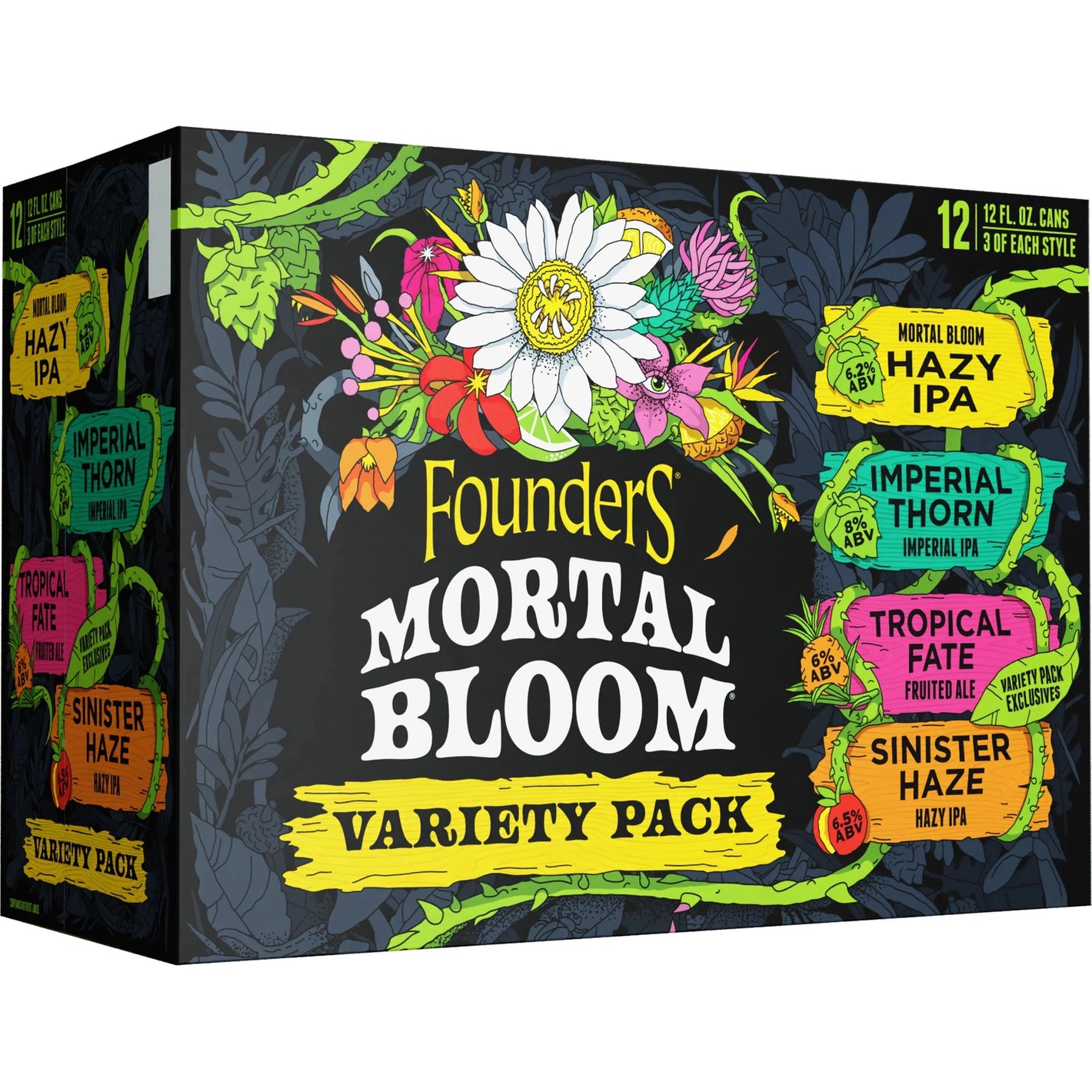 Founders Mortal Bloom Variety Pack  12pk Cn
