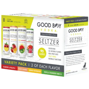 Good Boy Vodka Seltzer Variety  8pk Cn
