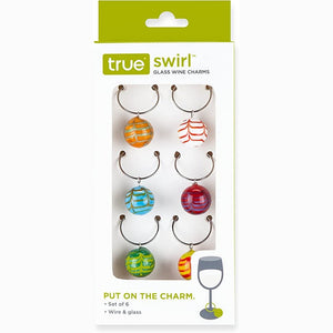 Swirl Golf Ball Wine Charm