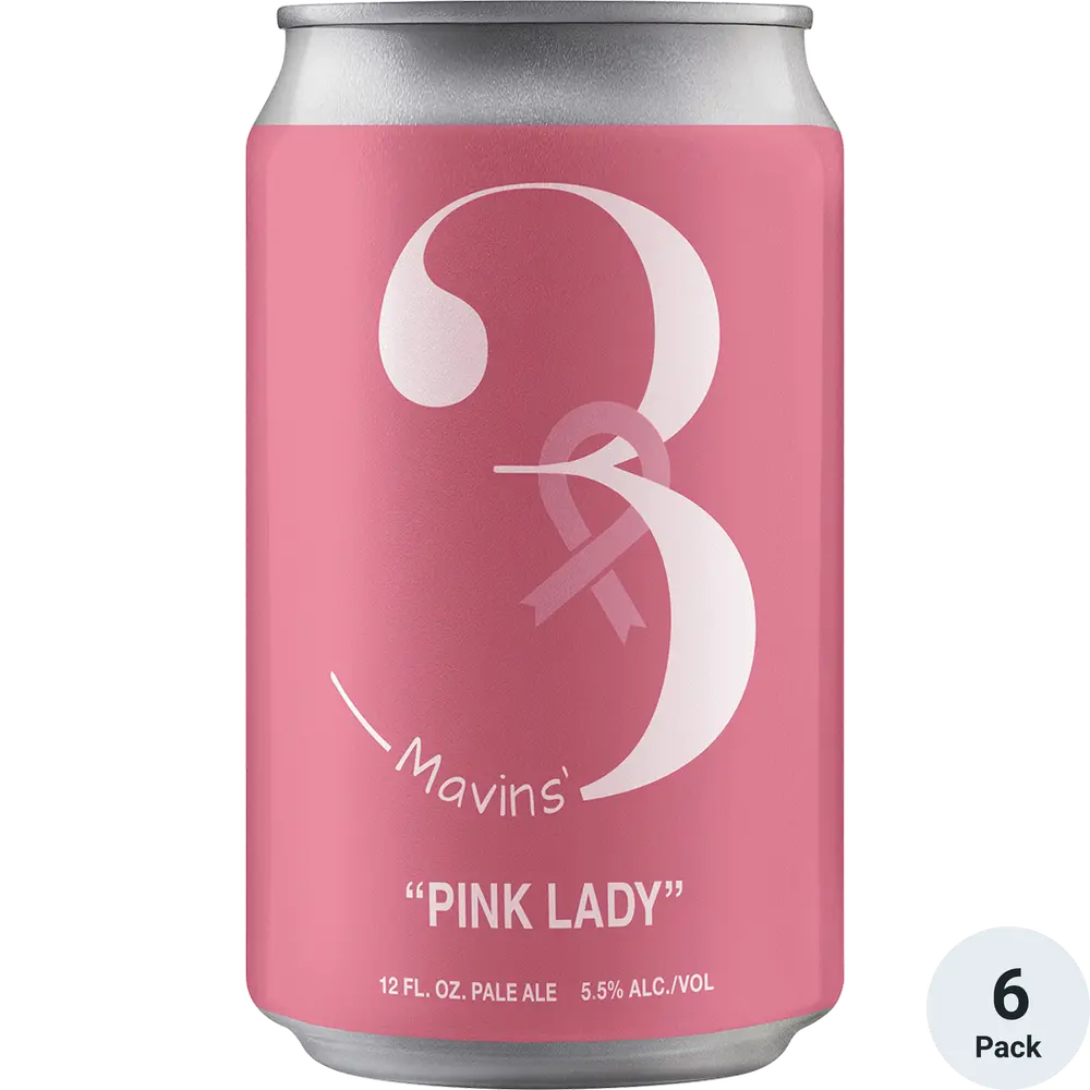 3 Mavins Pink Lady Pale Ale  6pk Cn