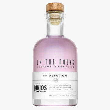 On The Rocks The Aviation Larios Cocktail