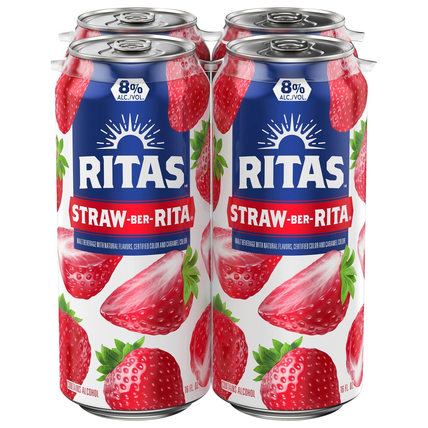 Bud Light Straw Ber Rita  4pk Cn