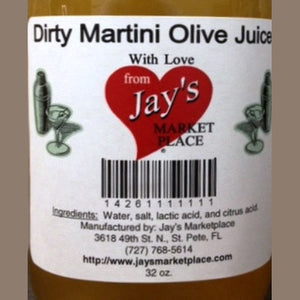 Jays Dirty Martini Olive Juice