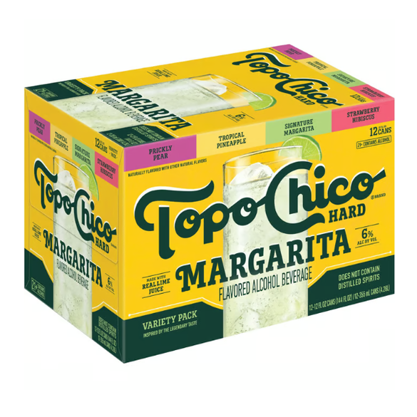 Topo Chico Hard Margarita Variety Seltzer  12pk Cn