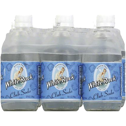 White Rock Club Soda 10oz 6pk