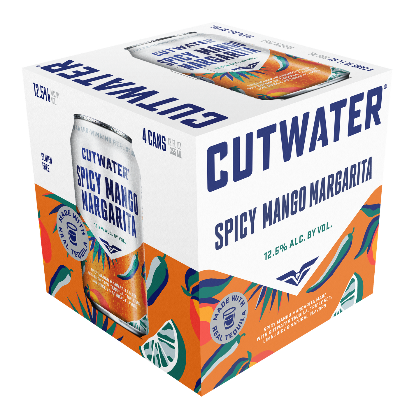 Cutwater Spicy Mango Margarita  4pk Cn
