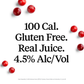Nutrl Cranberry Vodka Seltzer  4pk Cn