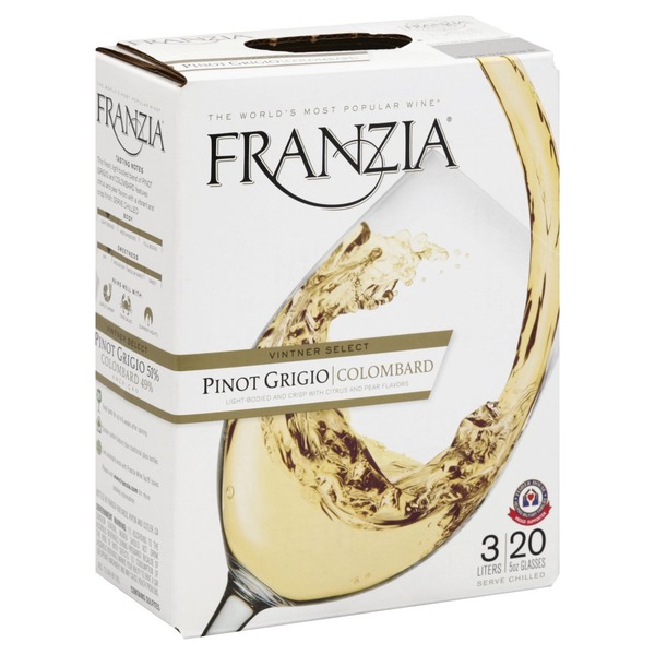 Luekens Franzia Wine - Pinot Grigio Spirits & 3.0L